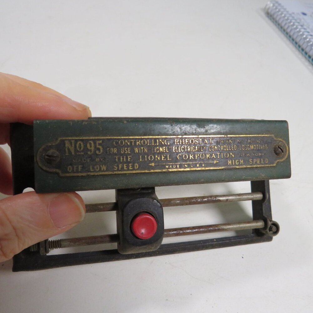 Pre-WWII 1930s Lionel 95 Controlling Rheostat for Train Tracks Original railroad
